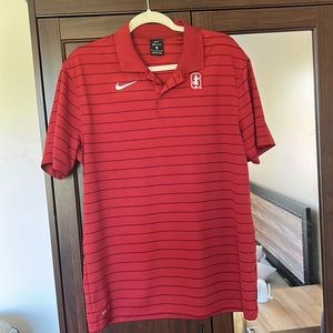 Like new men’s Stanford Univeristy cardinal striped Nike polo